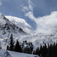 Ski runs on the frontside of A-Basin.